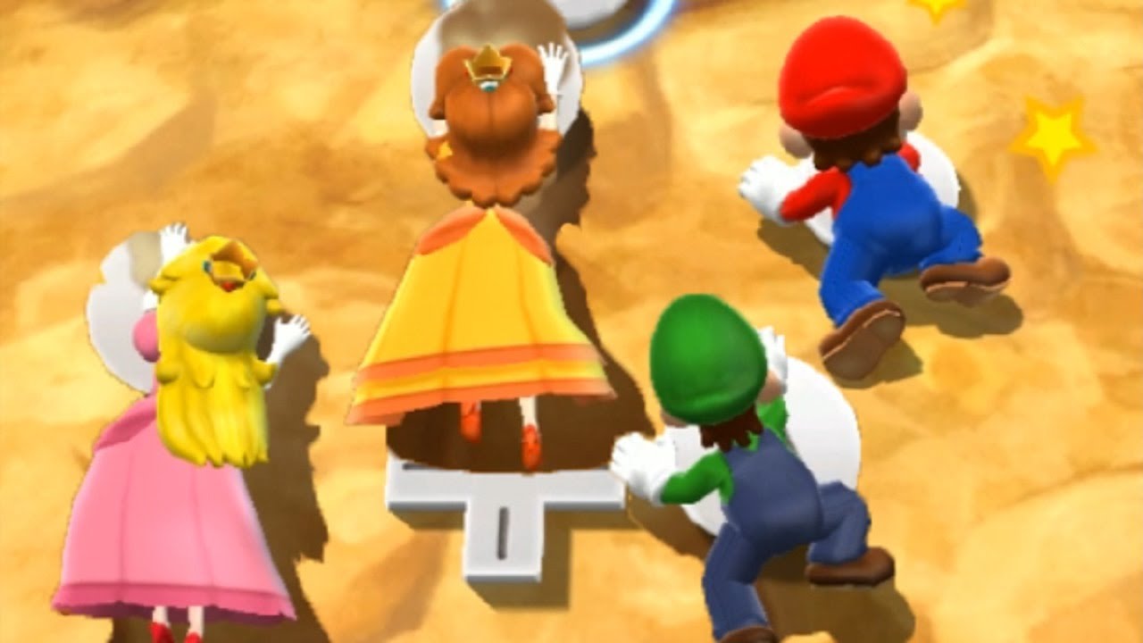 Mario Party 9 - Step It Up - Mario VS Luigi VS Peach VS Daisy