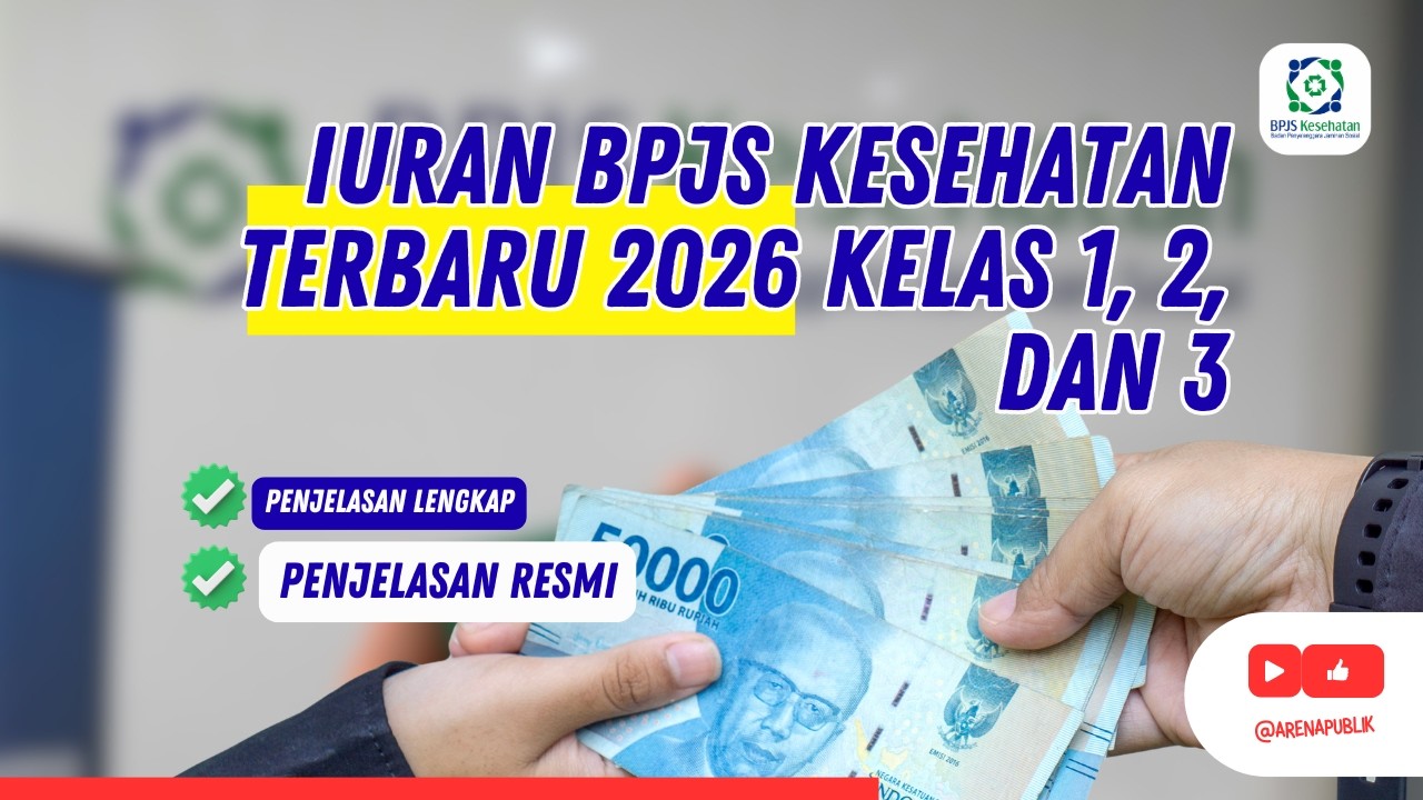 Iuran BPJS Kesehatan Terbaru 2026 Kelas 1, 2, dan 3