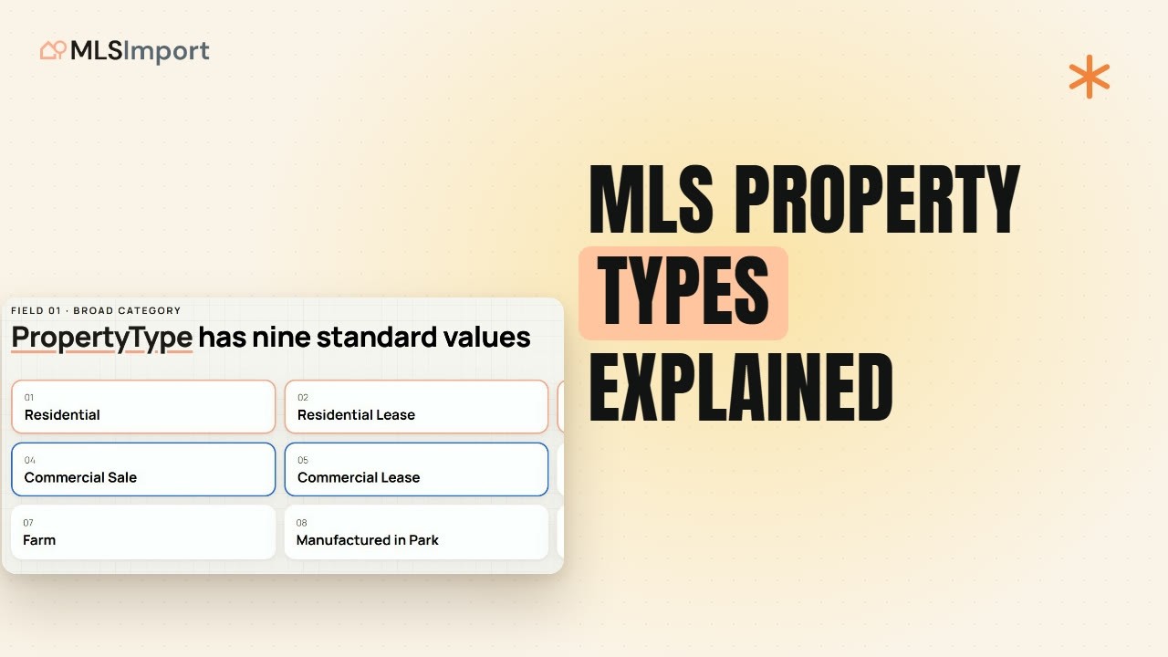 MLS Property Types: PropertyType vs PropertySubType