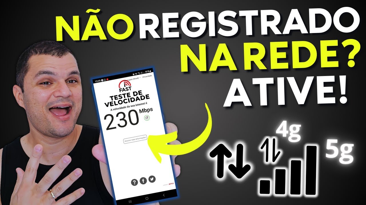 CHIP NÃO REGISTRADO NA REDE, SEM SERVIÇO E SEM SINAL NO CELULAR? TENTE ESSAS DICAS 2026
