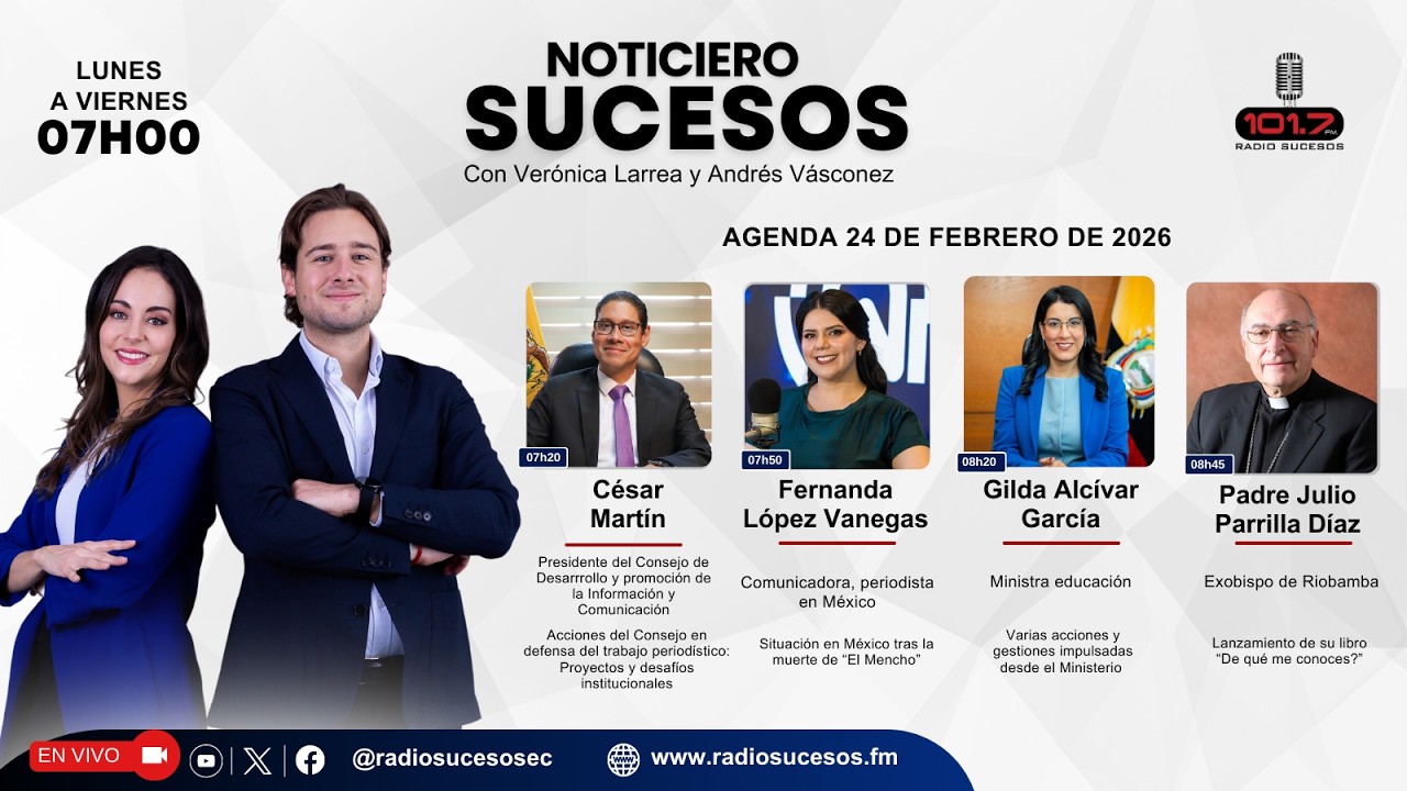 ​​​​​Noticiero Sucesos - 24 de febrero de 2026