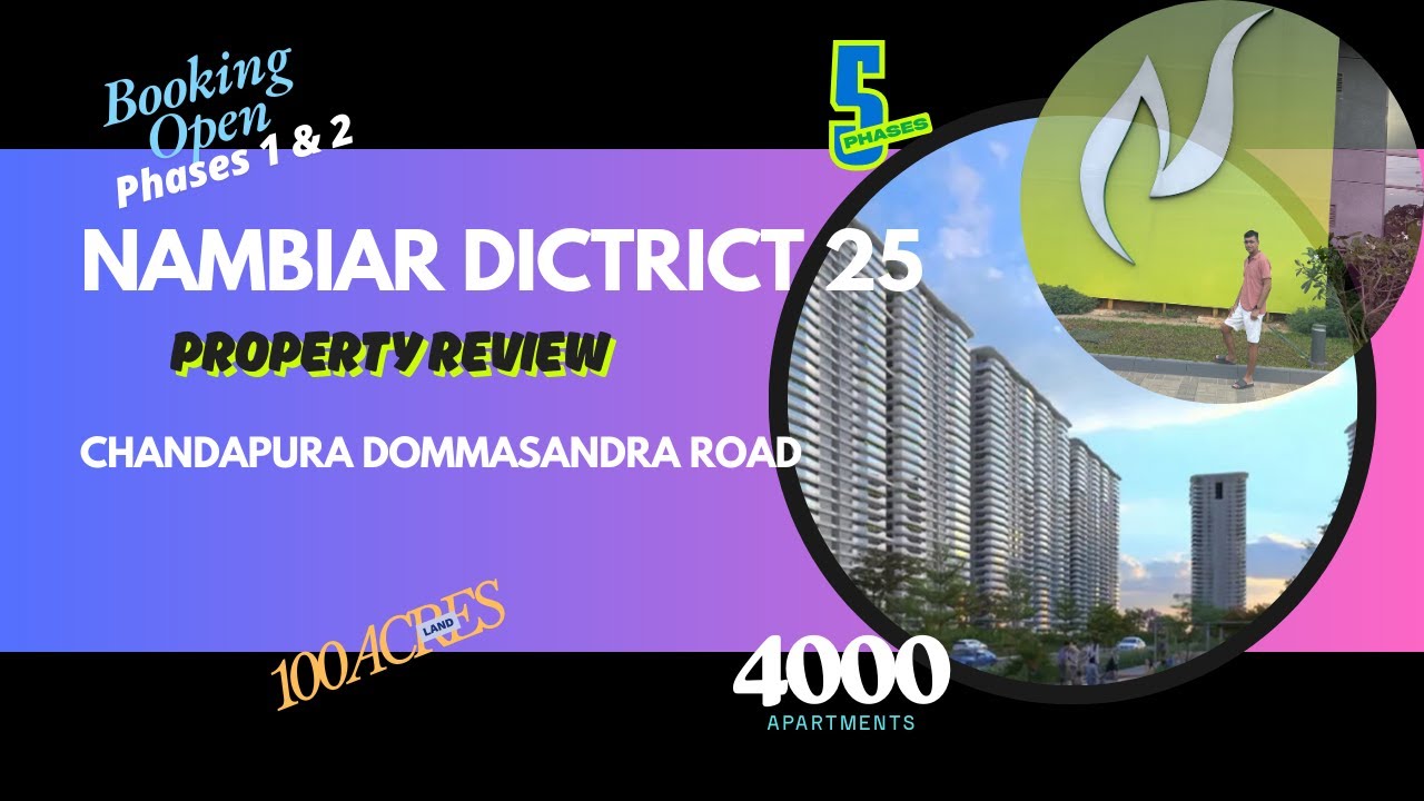 Nambiar District 25 Property Overview @ Bangalore | Possession 2030#bangaloreproperties