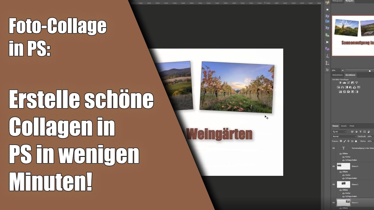 Collage erstellen in PS: So erstellst du in wenigen Minuten ansprechende Foto-Collagen!