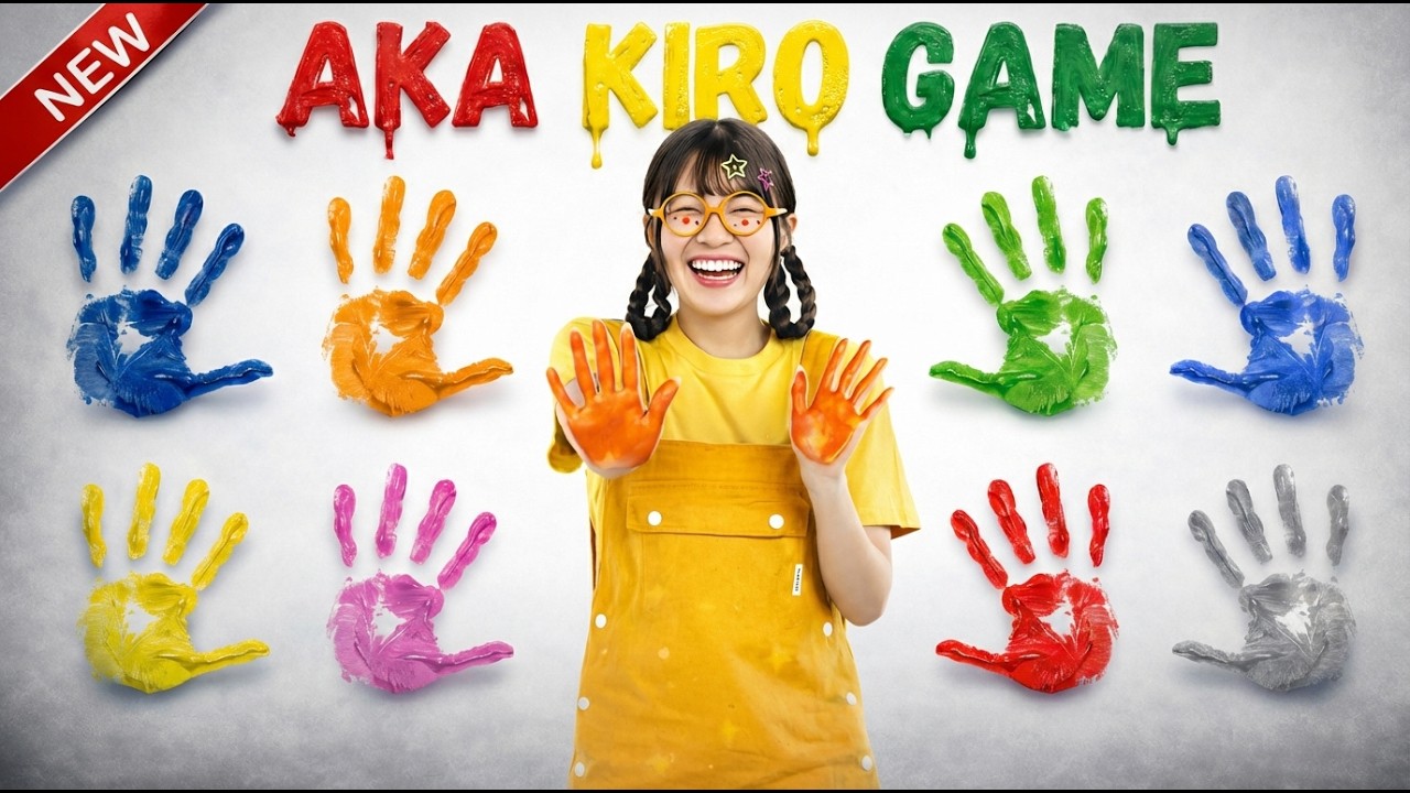 AKA! KIRO! AKA! SHIRO! AO! KIRO!  lyrics| VIRAL TREND! Color Mixing | immersive interactive