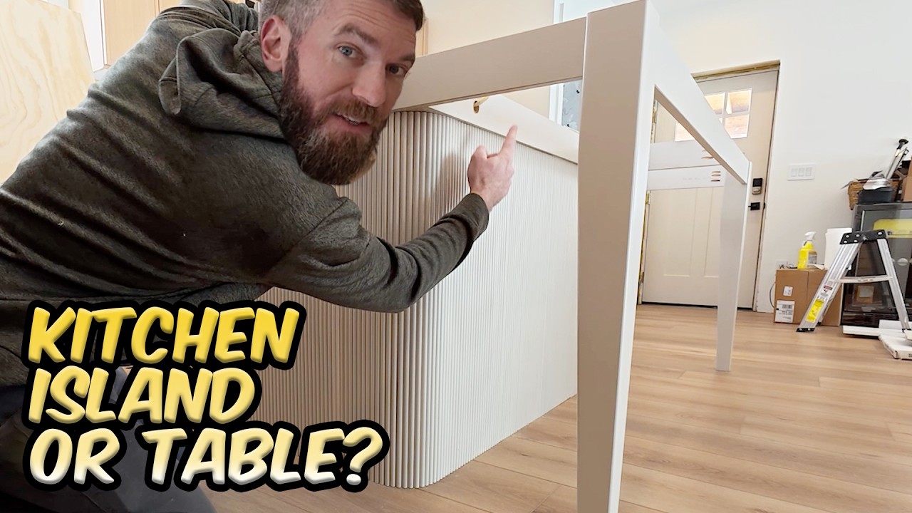 We Built a Kitchen Island... or is it a table?
