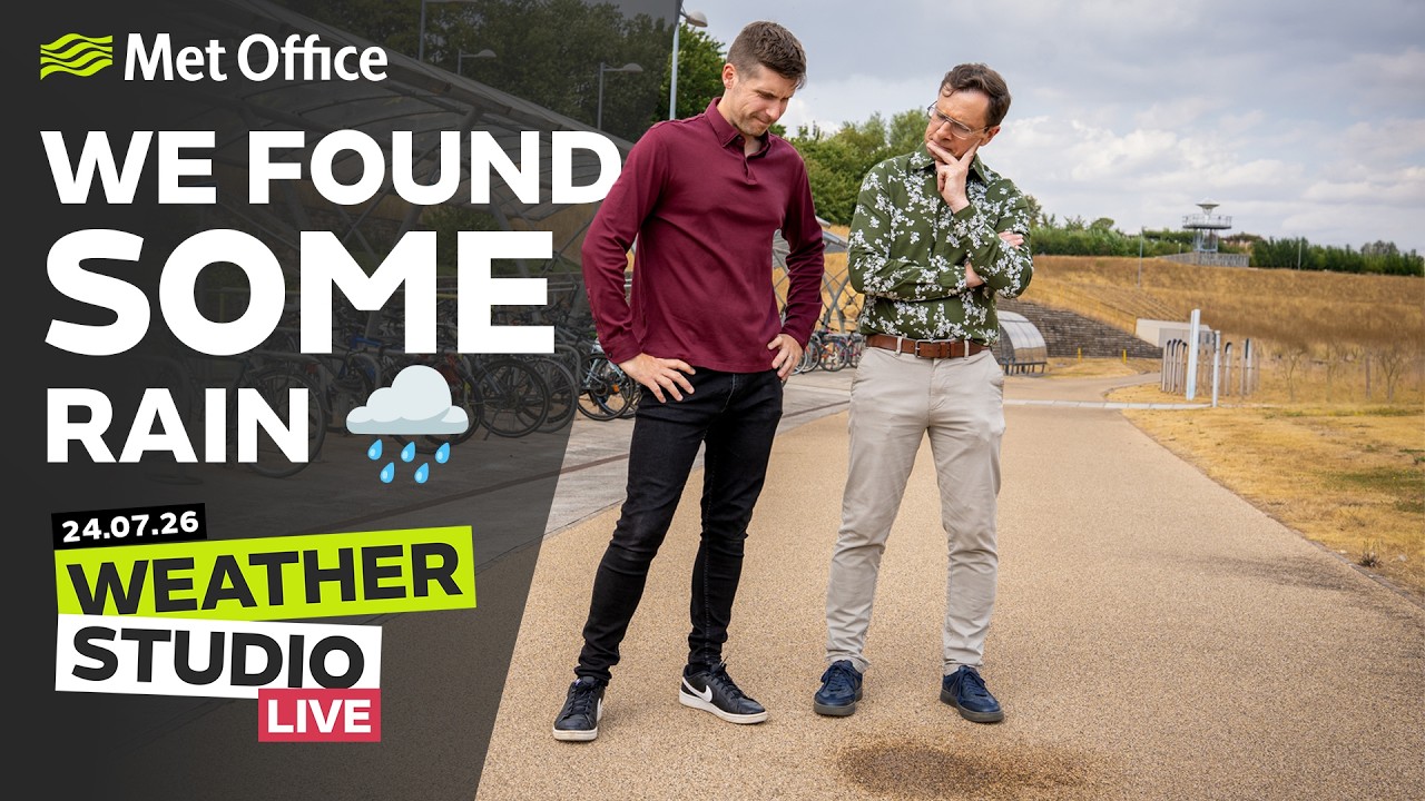 Сколько осадков выпадет у вас? &mdash; 24.07.2026 &mdash; Weather Studio Live: Прогноз от Met Office