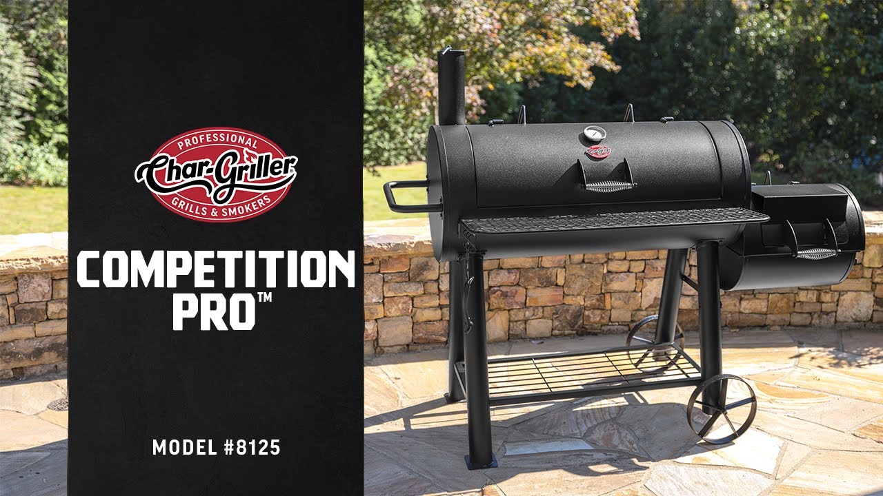 Competition Pro Offset Smoker Charcoal Grill | Char-Griller