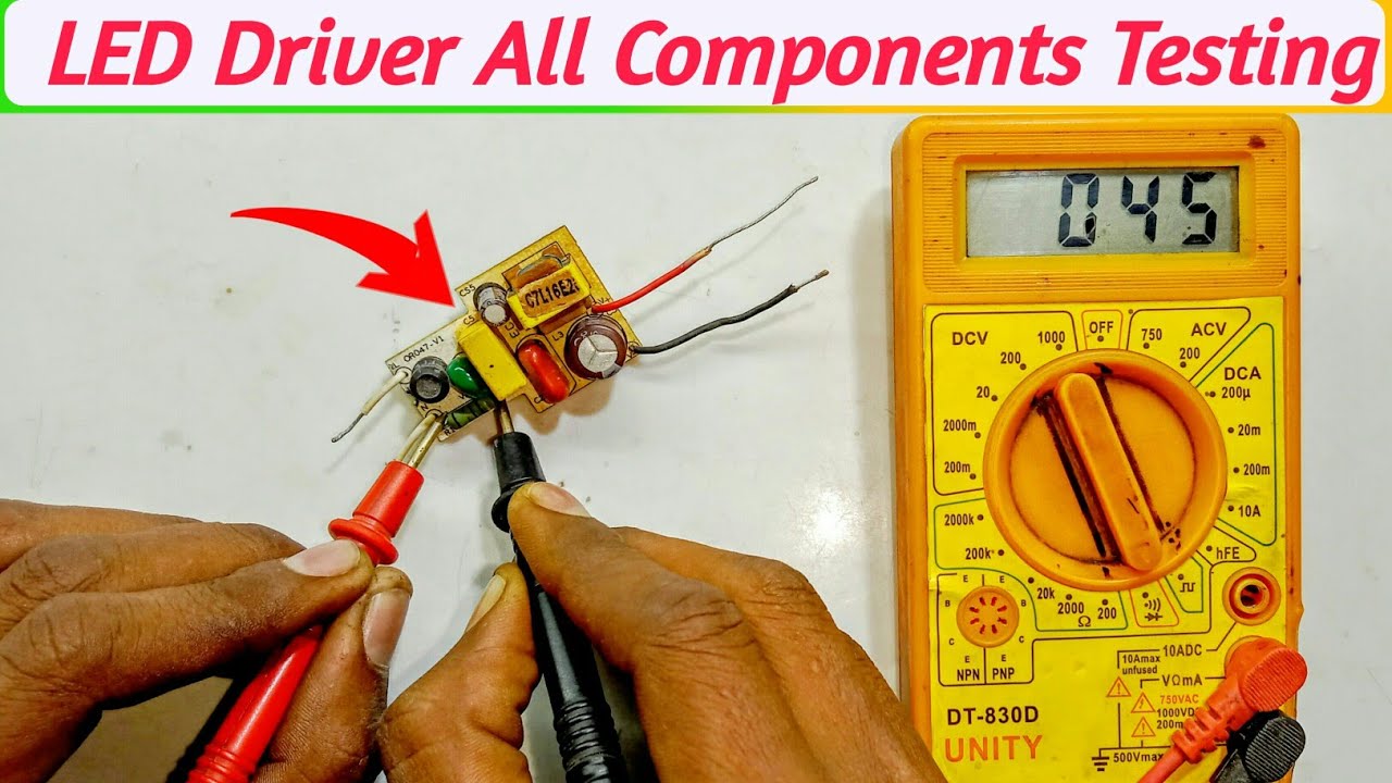 LED Driver Components check and details |Check led driver components | led bulb Repair 🔥🔥