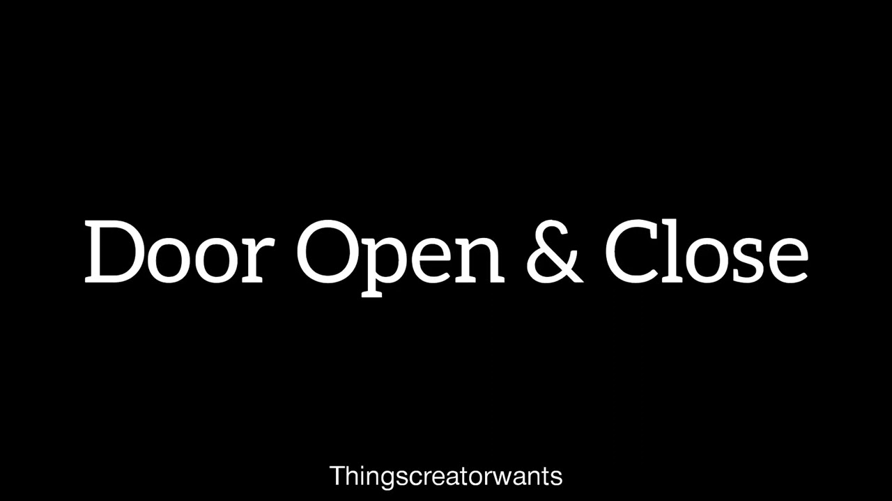 Door Open and Close - Sound Effect | Non copyright sound effects | FeeSou