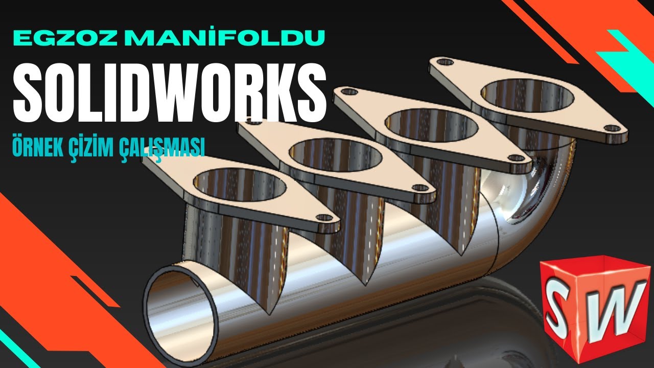 SolidWorks - Egzoz Manifoldu Örnek Çizim