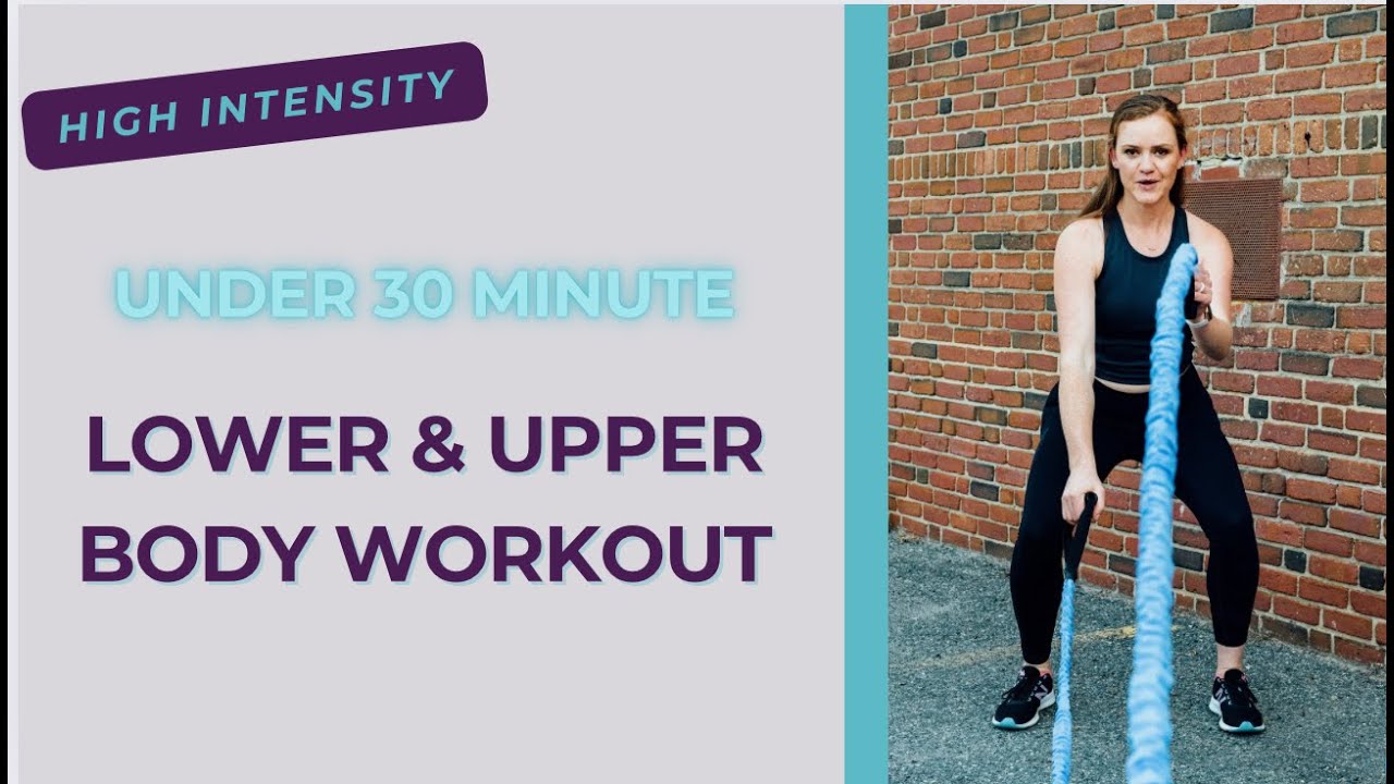 High Intensity Lower & Upper Body Under 30 min Workout