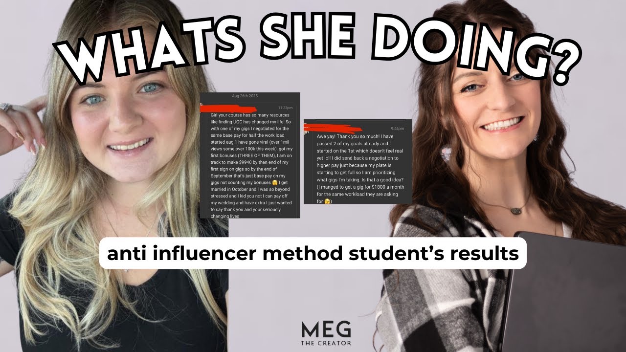 Full Time Income in 2 Months with UGC Only | Anti Influencer Method Student | UGC for App and Sites