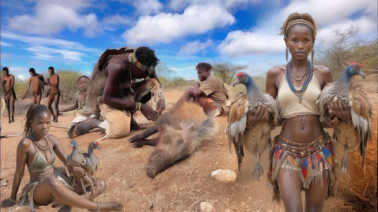 Discover The Hadzabe Tribe | Catching and Cooking in the Wilderness