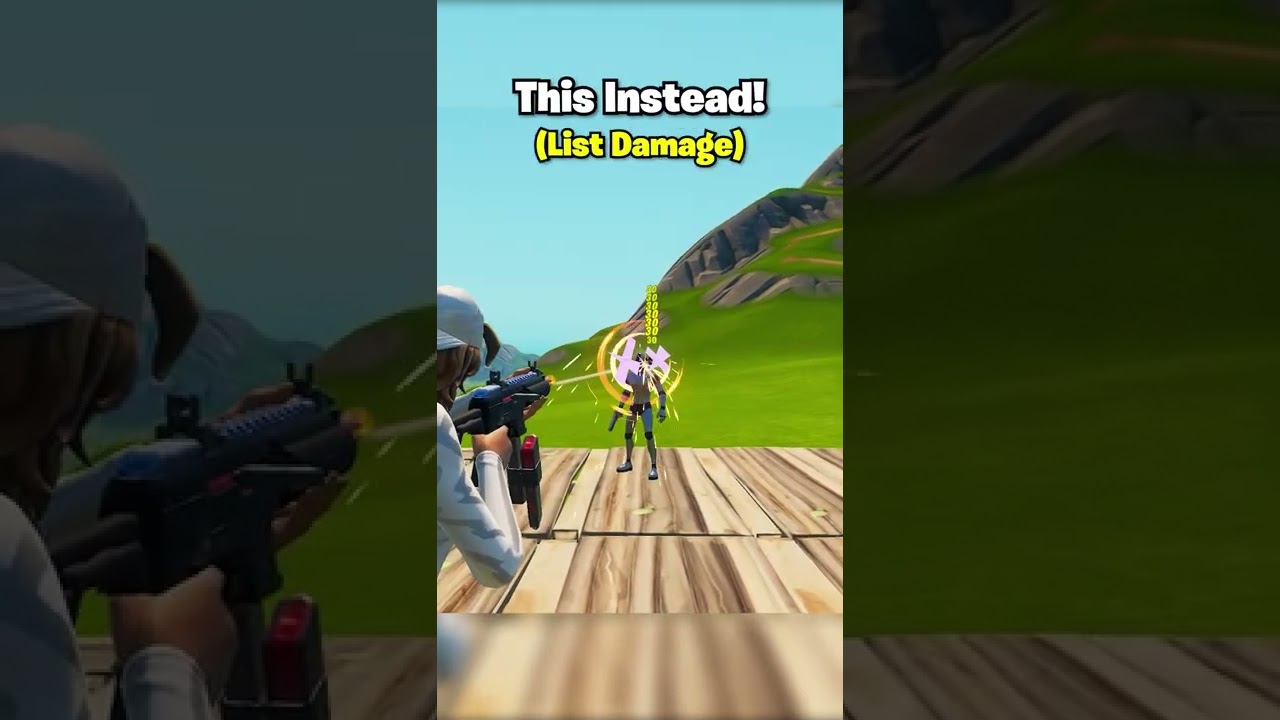 Новый ПРОСТОЙ способ исправить цифры урона в Fortnite!
