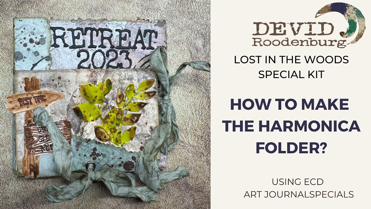 How to make a harmonica folder using lost in the woods special kit