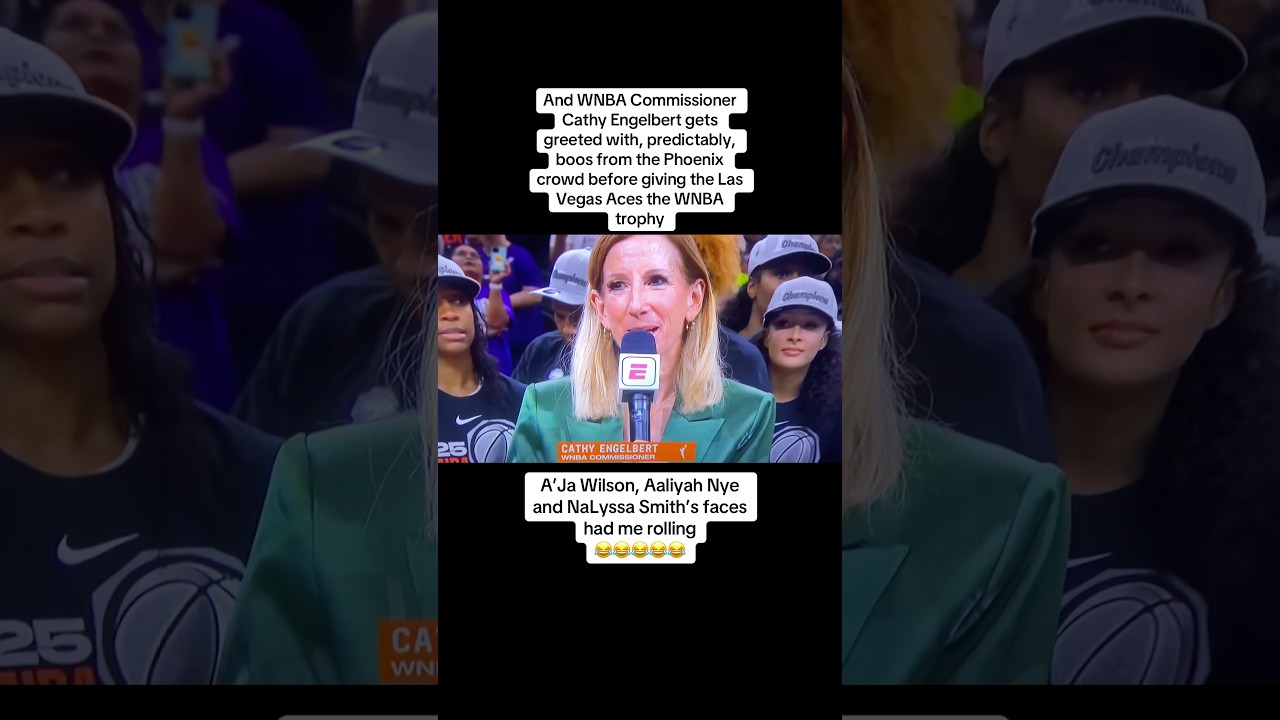 WNBA Commissioner Cathy Engelbert gets booed before giving the 2025 WNBA title to the Aces
