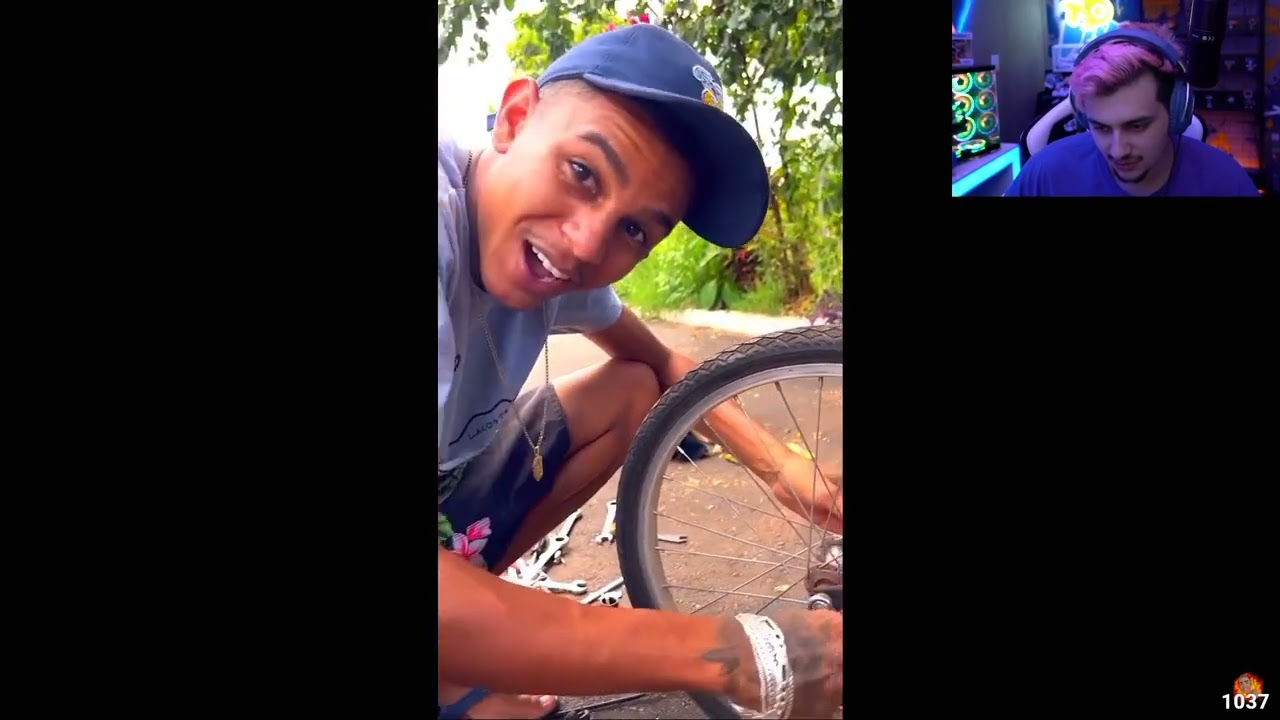 GABPEIXE REAGINDO A NEM PARECE A MESMA BIKE giovene  das rimas