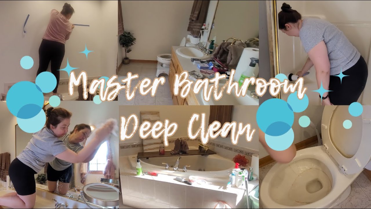Master Bathroom Deep Clean & Decorate