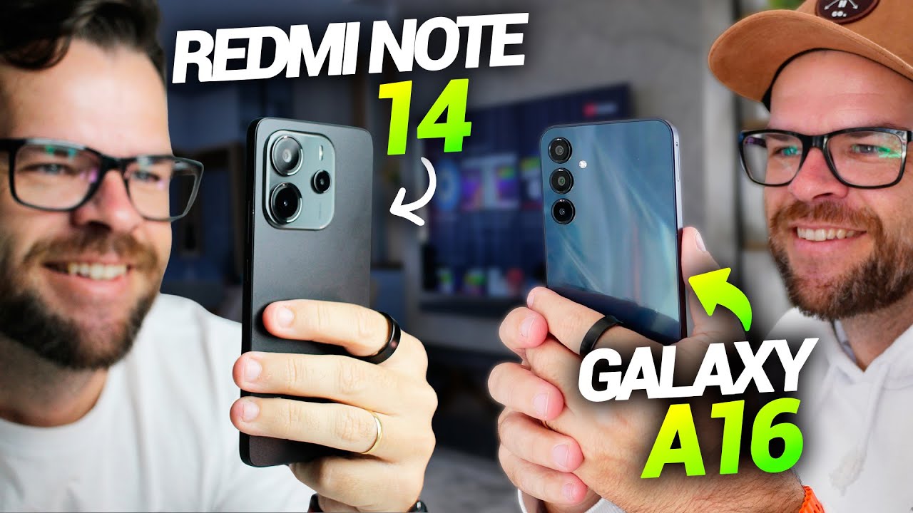 Samsung Galaxy A16 vs Xiaomi Redmi Note 14: Qual o melhor celular barato?