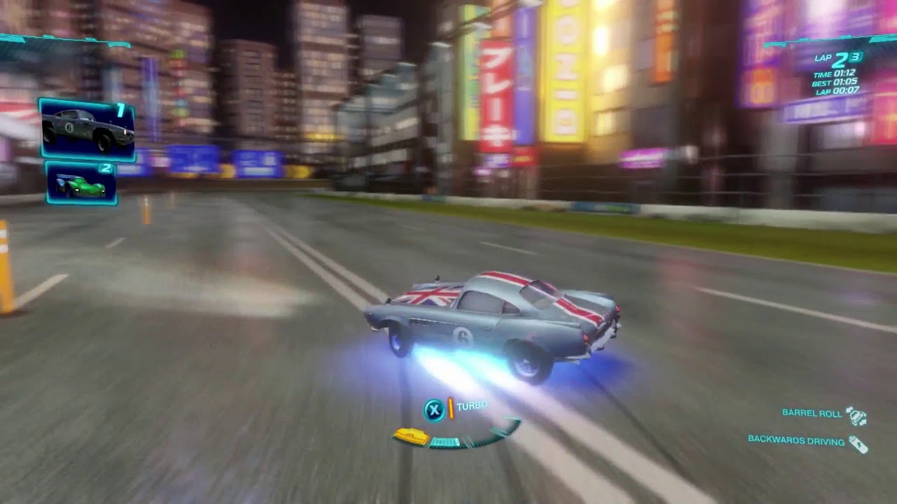 Cars 2: The Video Game | Finn Union Jack - Ginza Sprint! | WhitePotatoYT!