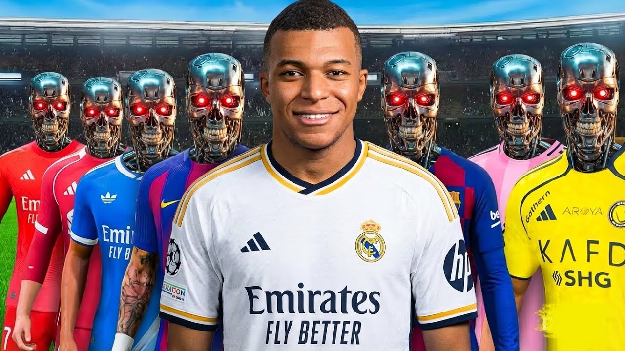 AI Robot Rebuilds Mbappe XI & Won The UCL..FC26