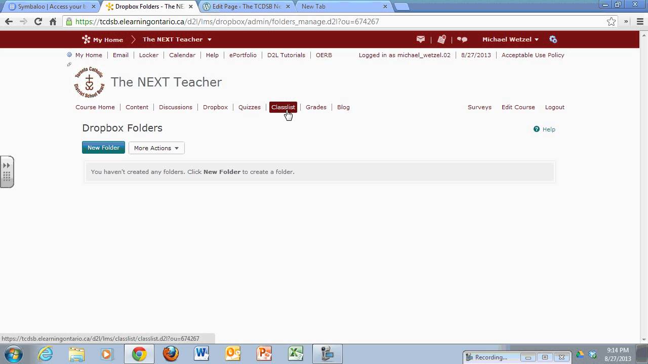 The NeXt School: Desire 2 Learn