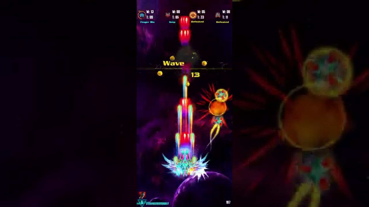 1 vs 3 PvP - (Gmp, Jagk, ...) Galaxy Attack Alien Shooter