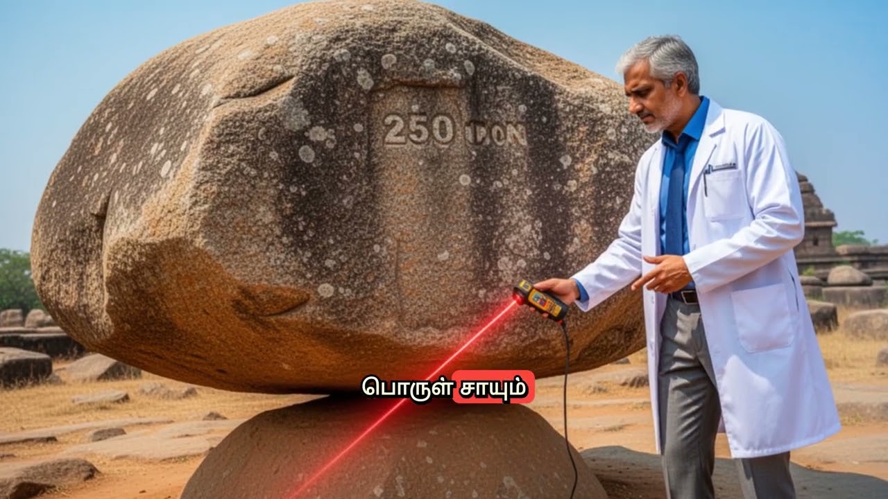 மாமல்லபுரம் வானிறை கல்:புவியீர்ப்பு விதியை மீறும் மர்மம்! (Mystery of the Stone that Defies Gravity)