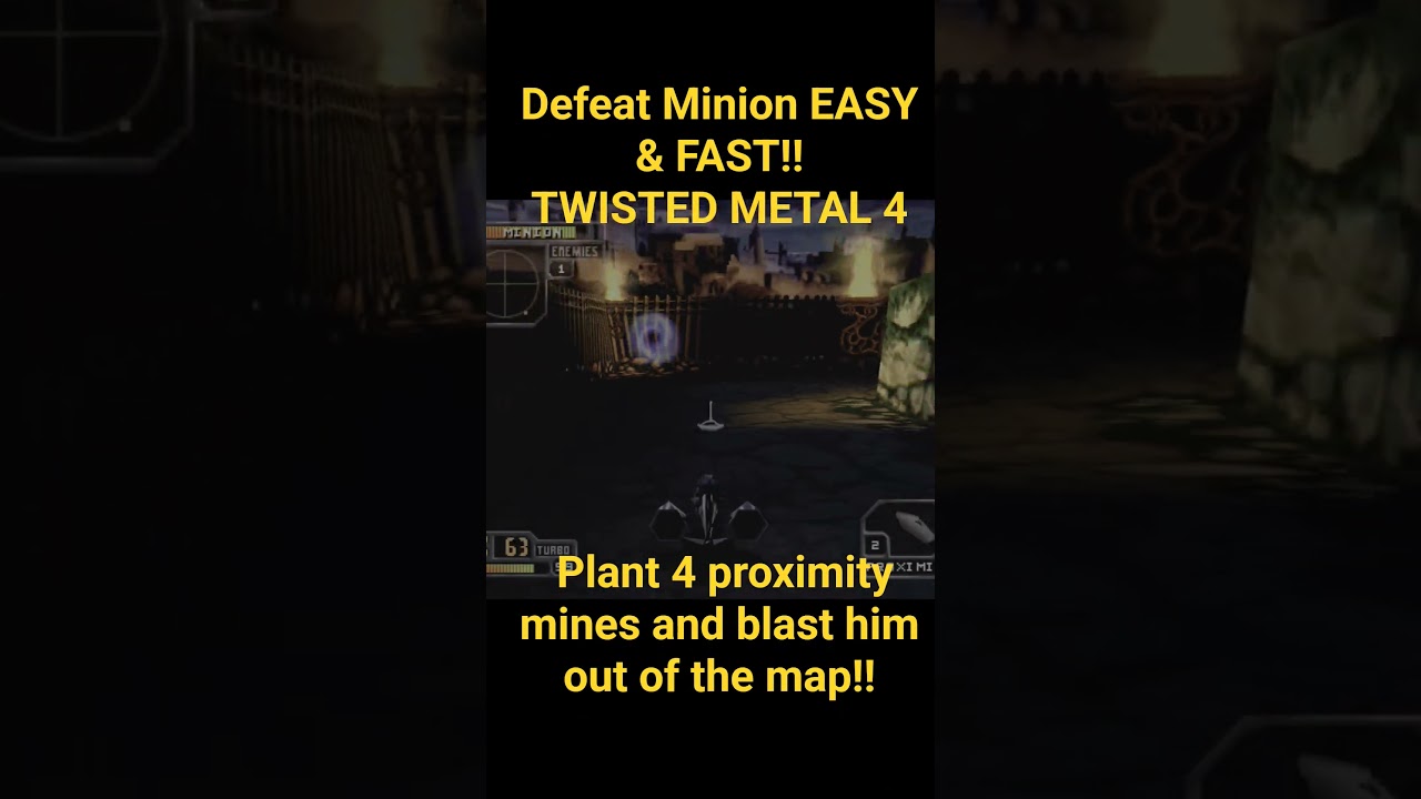 Beat Minion FAST & EASY! Twisted Metal 4 