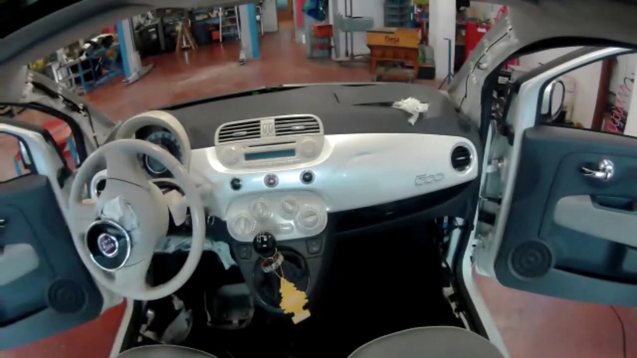 sostituzione cruscotto Fiat 500
