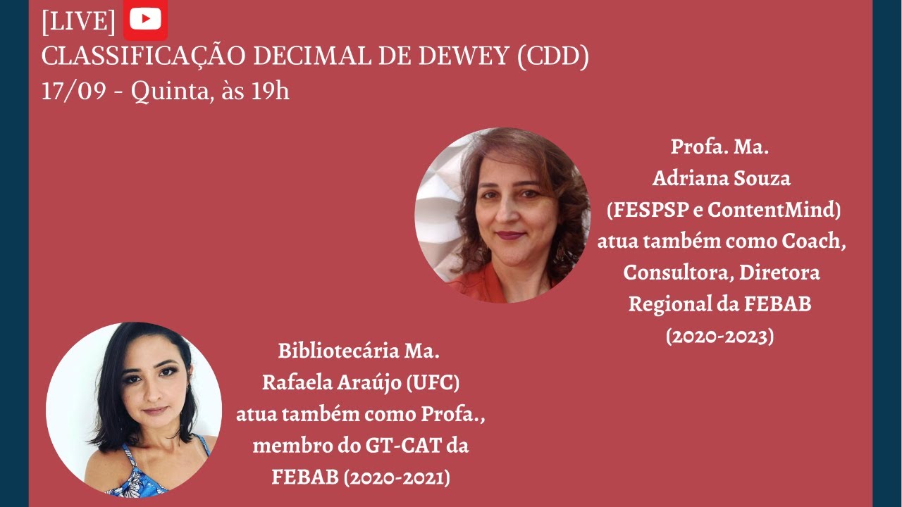 Aula de Classificação Decimal de Dewey (CDD)