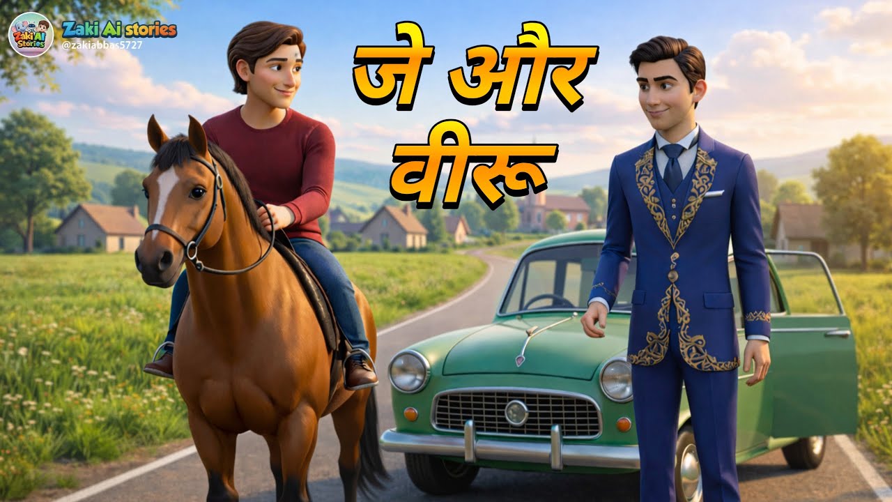 जे और वीरू की कहानी | आलसी लड़का और मेहनती किसान | Hindi Moral Story