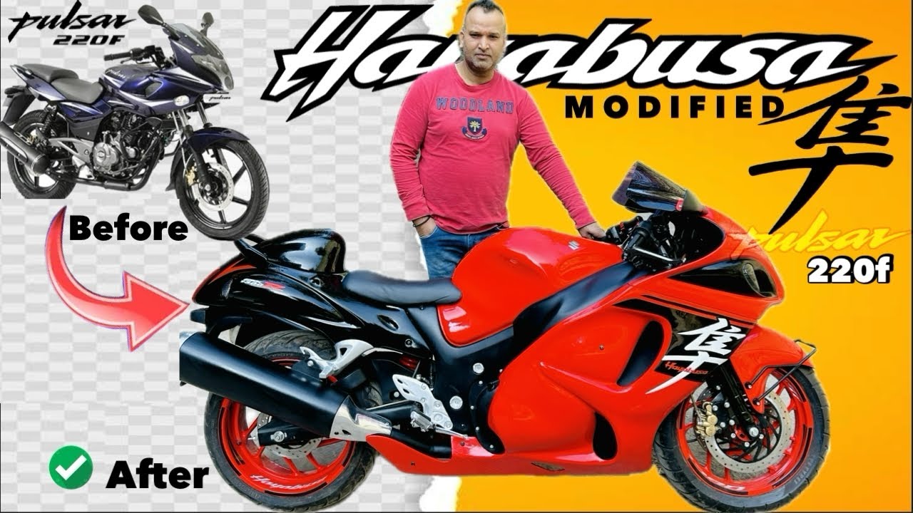 Pulsar 220 Modified Into Suzuki Hayabusa❤️ | Pulsar 220 को बना दिया Hayabusa | Amazing custom