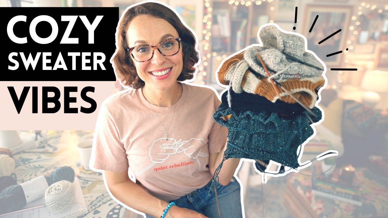 4 Autumn Sweaters I'm Knitting Now. 🍁 #knittingpodcast
