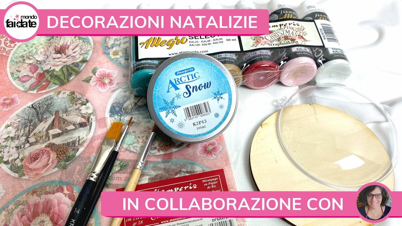 Decorazioni Natalizie con Donatella Russo di Stamperia