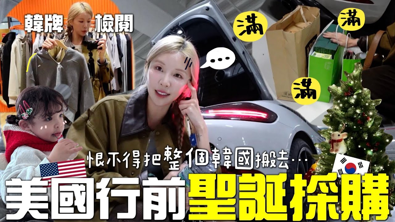 [VLOG] 飛美國前聖誕禮物採購🎁 來發揚韓國好物給外國親戚ㅋㅋ 2小時極限購物!! 12月餵貓日常ㅋㅋ [合作]｜Lizzy Daily