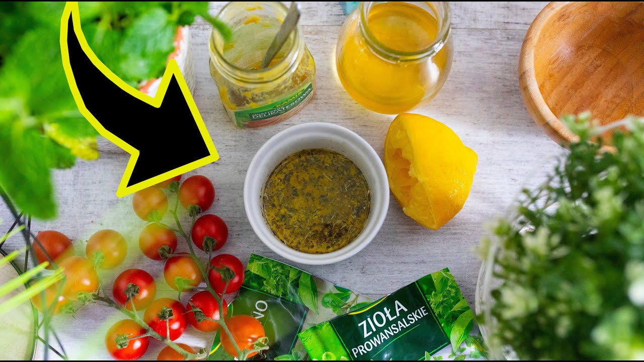 Jak zrobić sos do sałatki? 🥗 WINEGRET idealny do każdej sałatki ❇️ Super do sałatki greckiej 💛💛💛