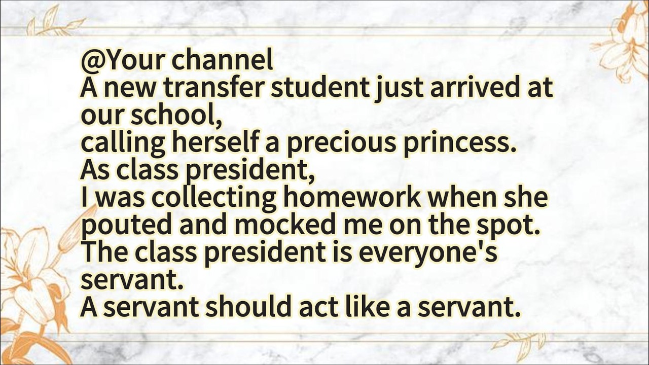 A new transfer student just arrived at our school,