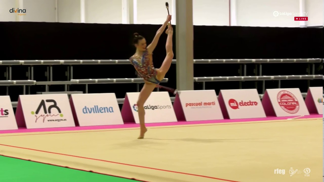 Lucia Gonzalez, mazas. Campeonato de España 2020