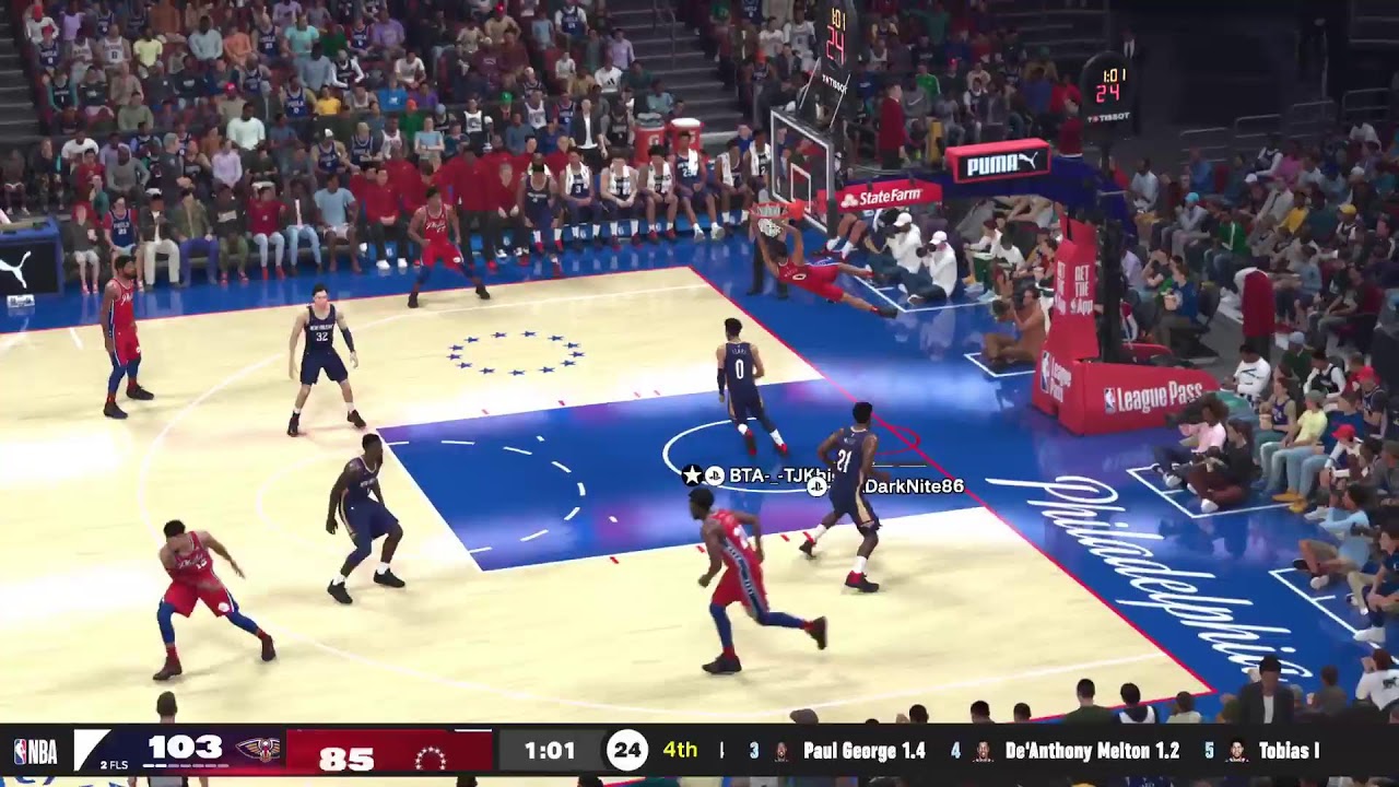 NBA2K26 League Pass 2026 Season Pelicans @ 76ers.