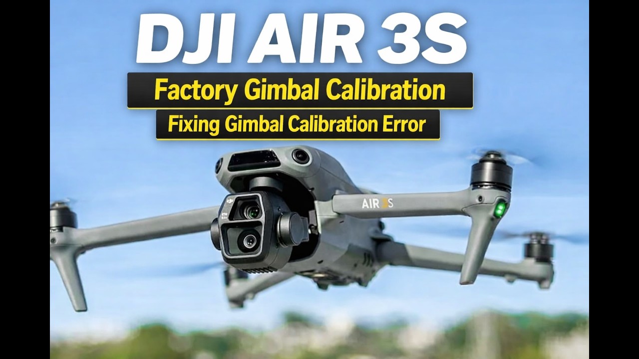 DJI Air 3S. Factory gimbal calibration with fixing 