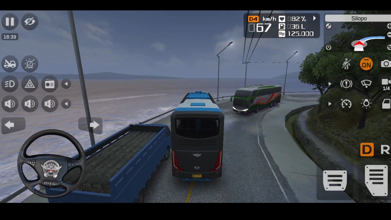 CITY BUS DRIVING INDONESIA ||🚍Coach Bus Simulator ||💥3D Bus Driving 2026👍