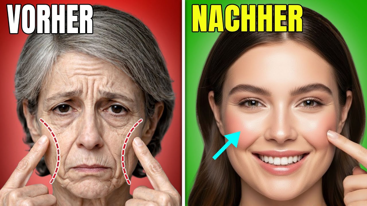 Gesichtsübungen gegen schlaffe Wangen – natürlich jünger aussehen & eingefallene Wangen auffüllen