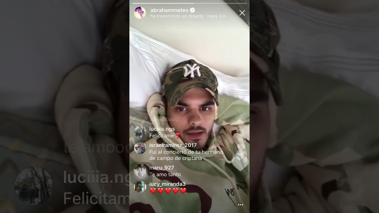 DIRECTO ABRAHAM MATEO INSTAGRAM 5/11/2017 (completo)