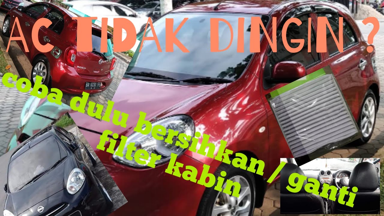 MEMBERSIHKAN FILTER KABIN | AC |  NISSAN MARCH || DIY