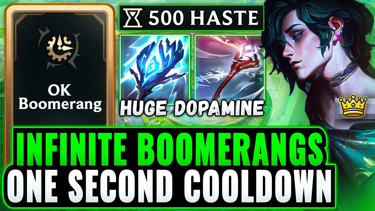 MAX Haste Autocast Build: Literal 1s CD Boomerang Spam | League Arena Gameplay