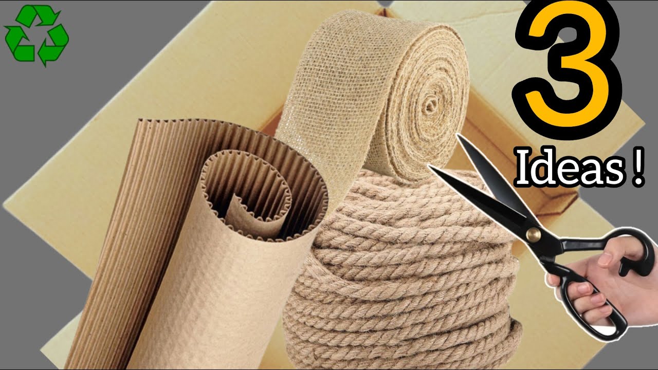 3 ideas of recycled materials, stunning results/ super beautiful but low cost!
