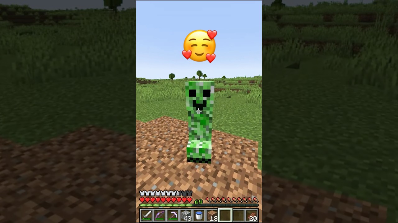 The end is so sad 😭 Minecraft Creeper Friend #minecraft