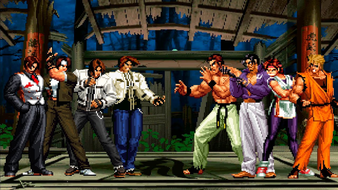 [KOF Mugen] Команда Кё Кусанаги против команды Art of Fighting