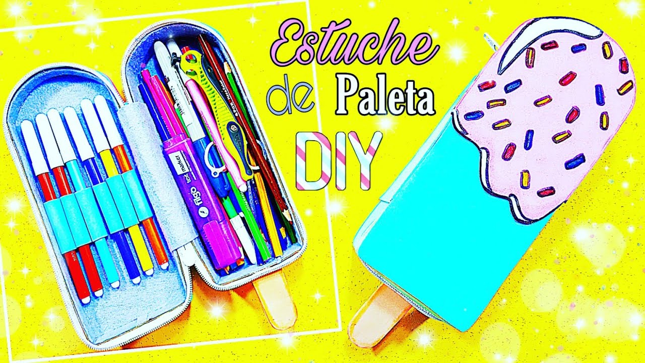 DIY - Cómo Hacer un Estuche o Cartuchera con Forma de Helado